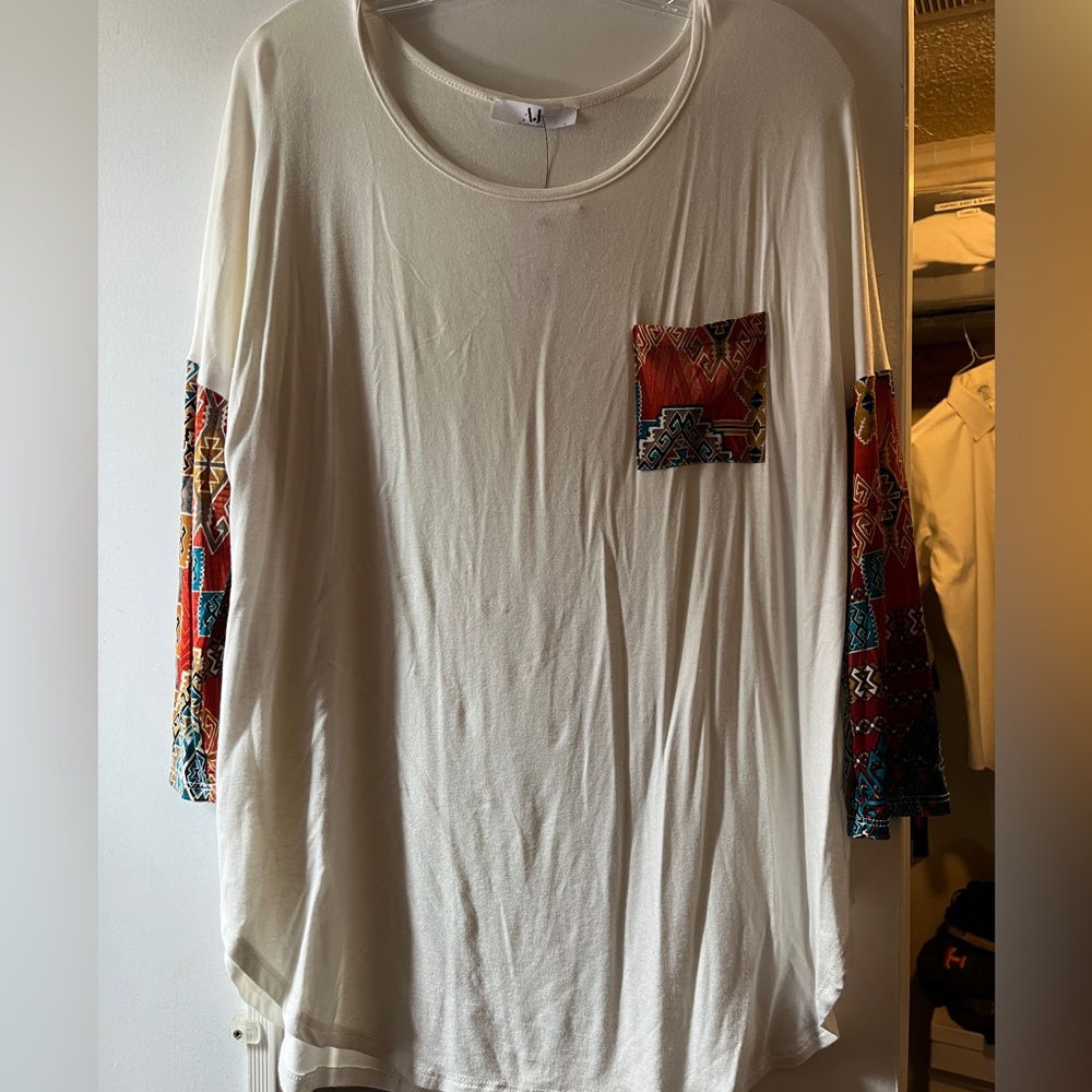 Patterned Long Sleeve Shirt